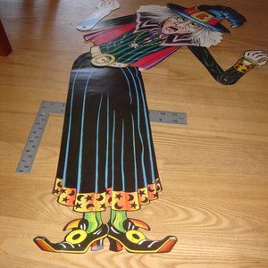 Vintage 1975 Beistle Jointed witch Die